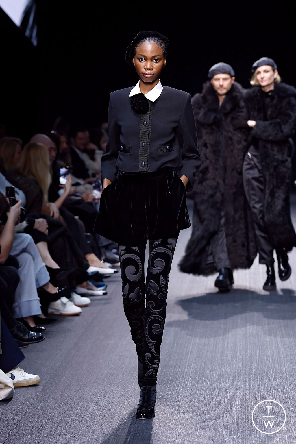 Fashion Week Milan Fall/Winter 2025 look 61 from the Emporio Armani collection womenswear