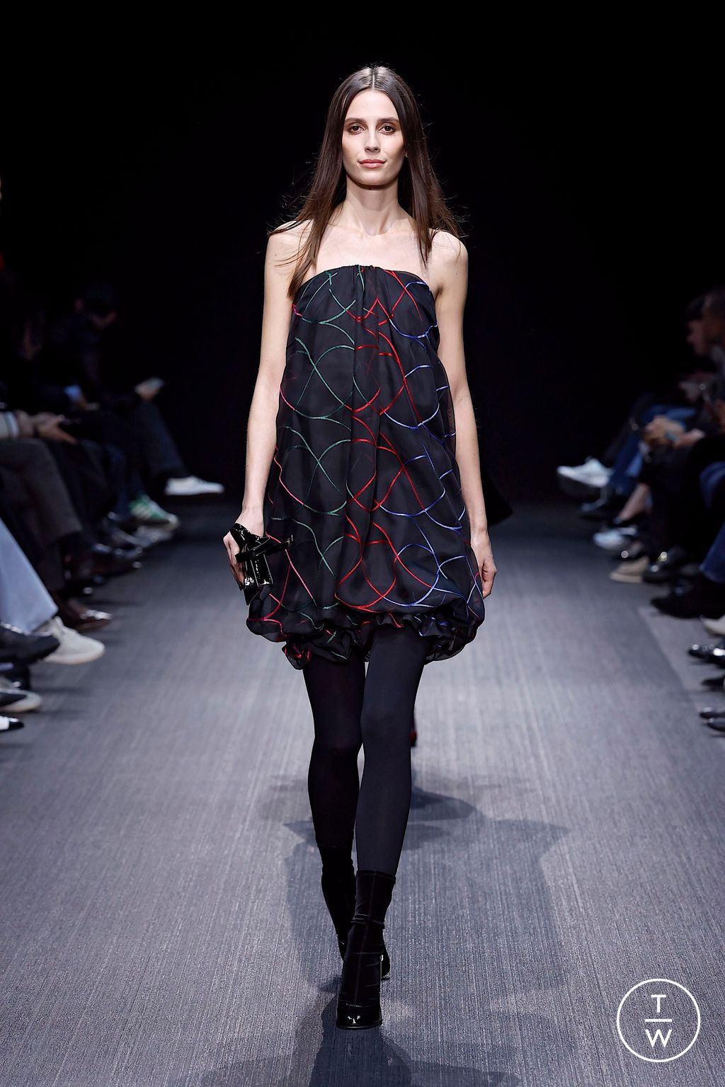 Fashion Week Milan Fall/Winter 2025 look 67 from the Emporio Armani collection womenswear