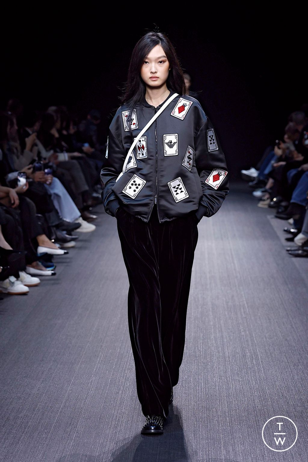 Fashion Week Milan Fall/Winter 2025 look 71 from the Emporio Armani collection womenswear