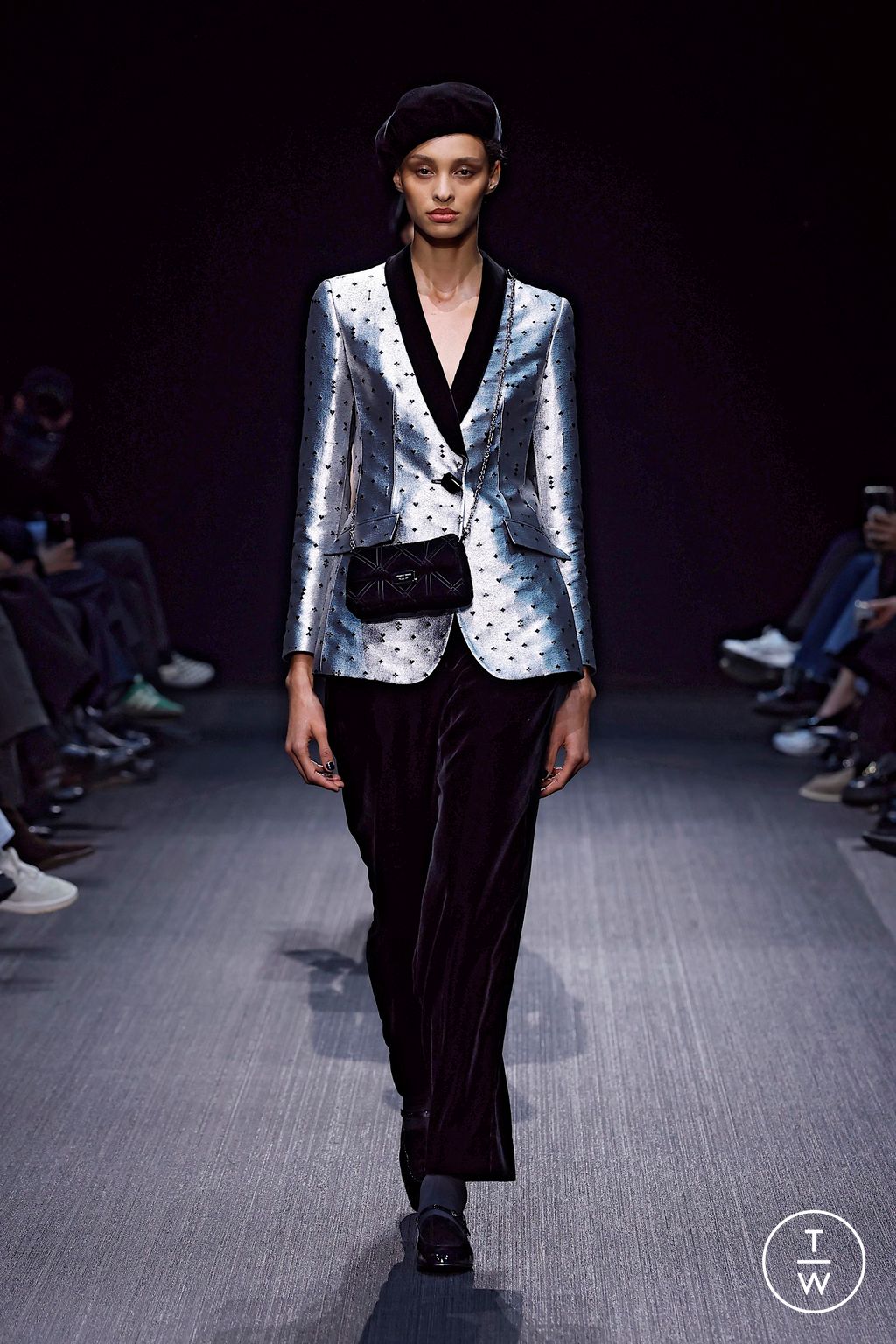 Fashion Week Milan Fall/Winter 2025 look 78 from the Emporio Armani collection womenswear