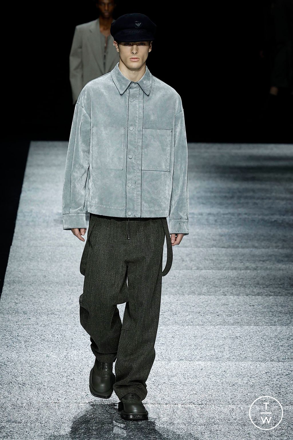 Fashion Week Milan Fall/Winter 2024 look 23 from the Emporio Armani collection 男装
