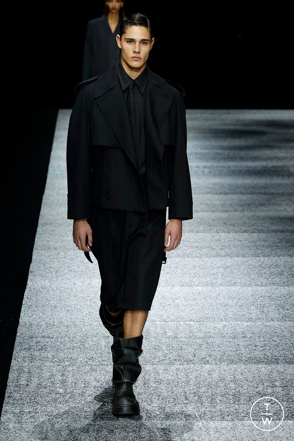 Fashion Week Milan Fall/Winter 2024 look 57 from the Emporio Armani collection menswear