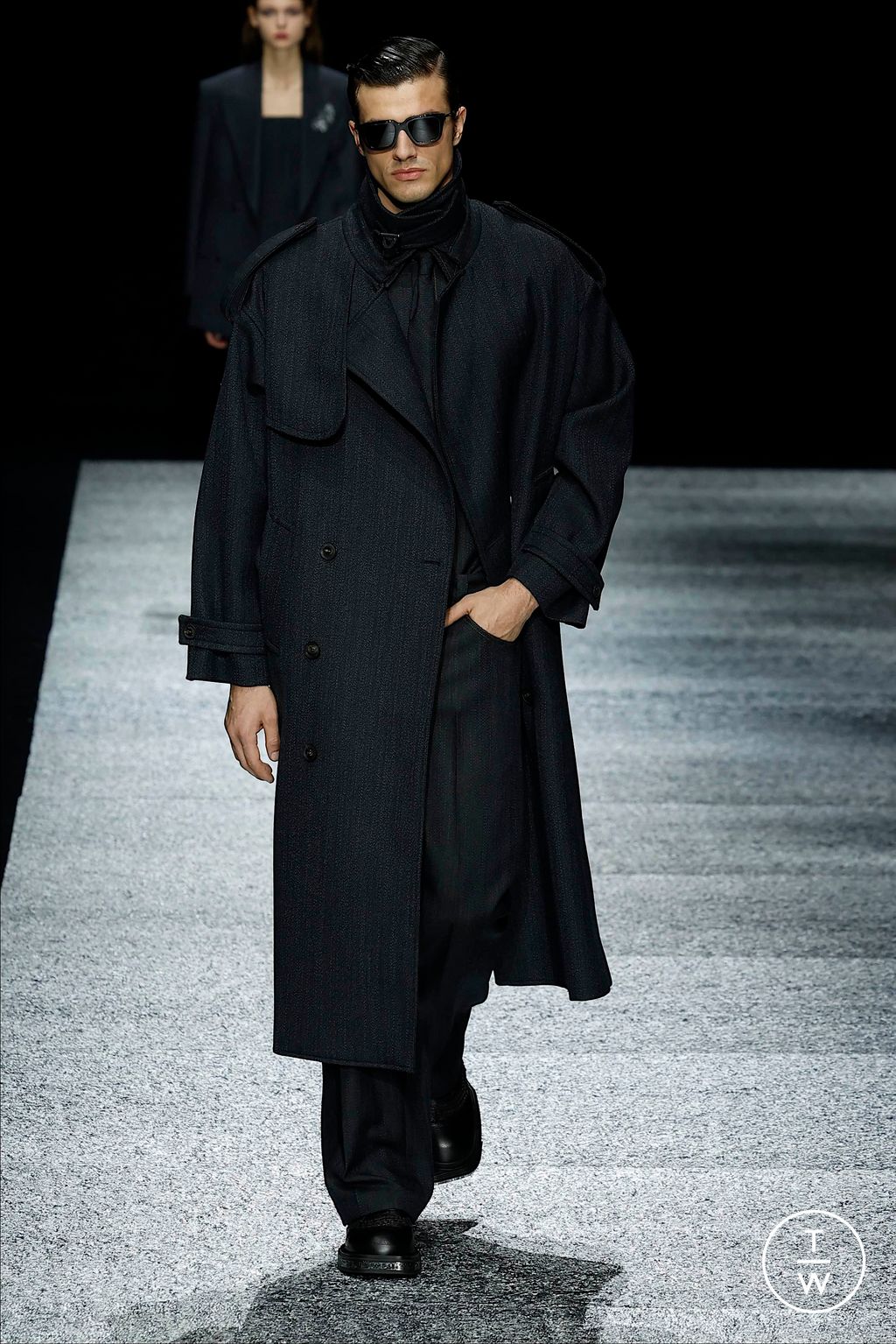 Fashion Week Milan Fall/Winter 2024 look 59 from the Emporio Armani collection menswear