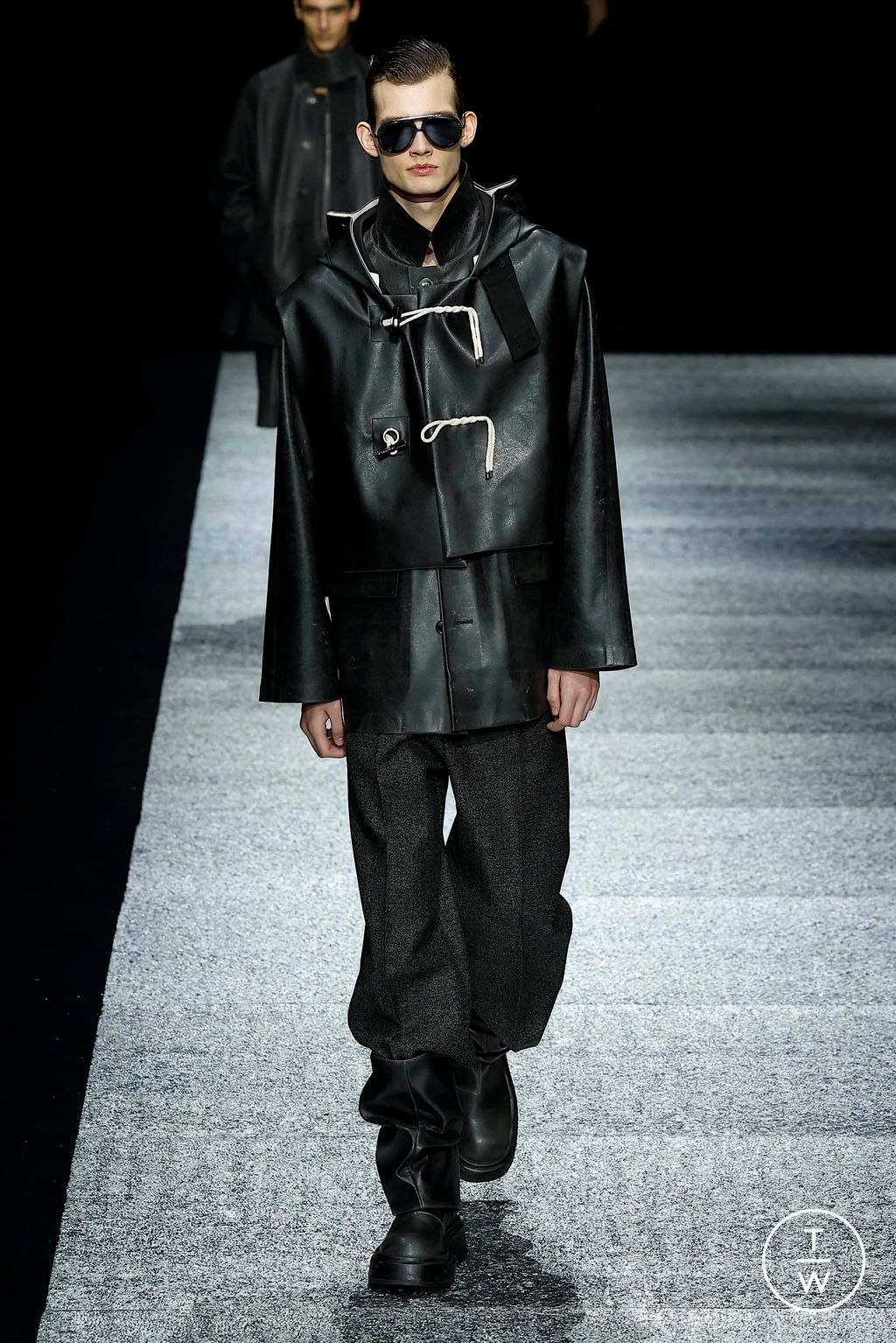 Fashion Week Milan Fall/Winter 2024 look 68 from the Emporio Armani collection 男装