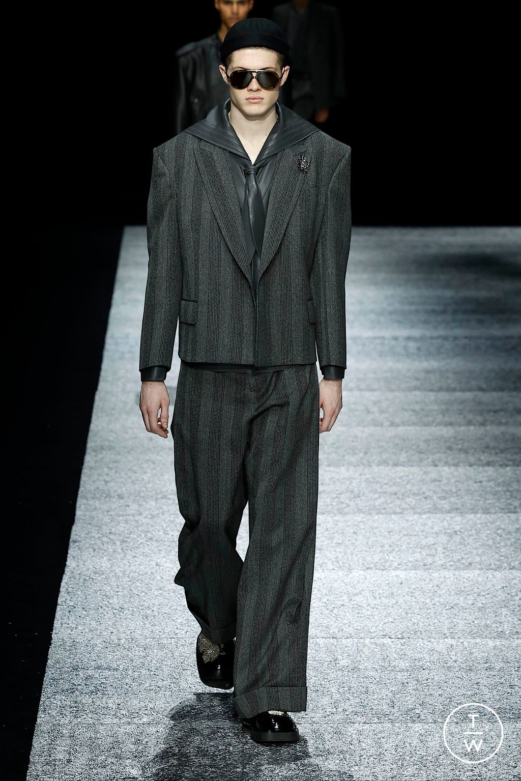 Fashion Week Milan Fall/Winter 2024 look 73 from the Emporio Armani collection 男装