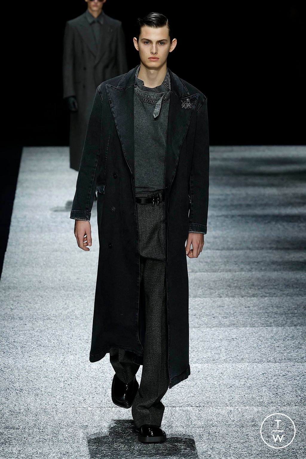 Fashion Week Milan Fall/Winter 2024 look 76 from the Emporio Armani collection menswear