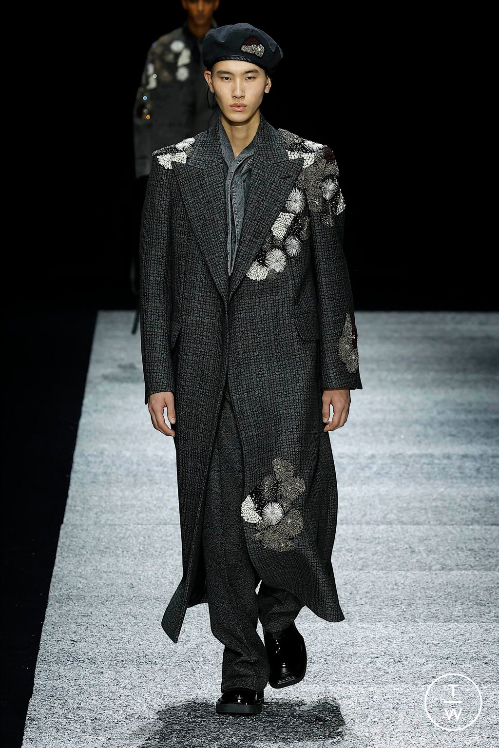 Fashion Week Milan Fall/Winter 2024 look 87 from the Emporio Armani collection 男装