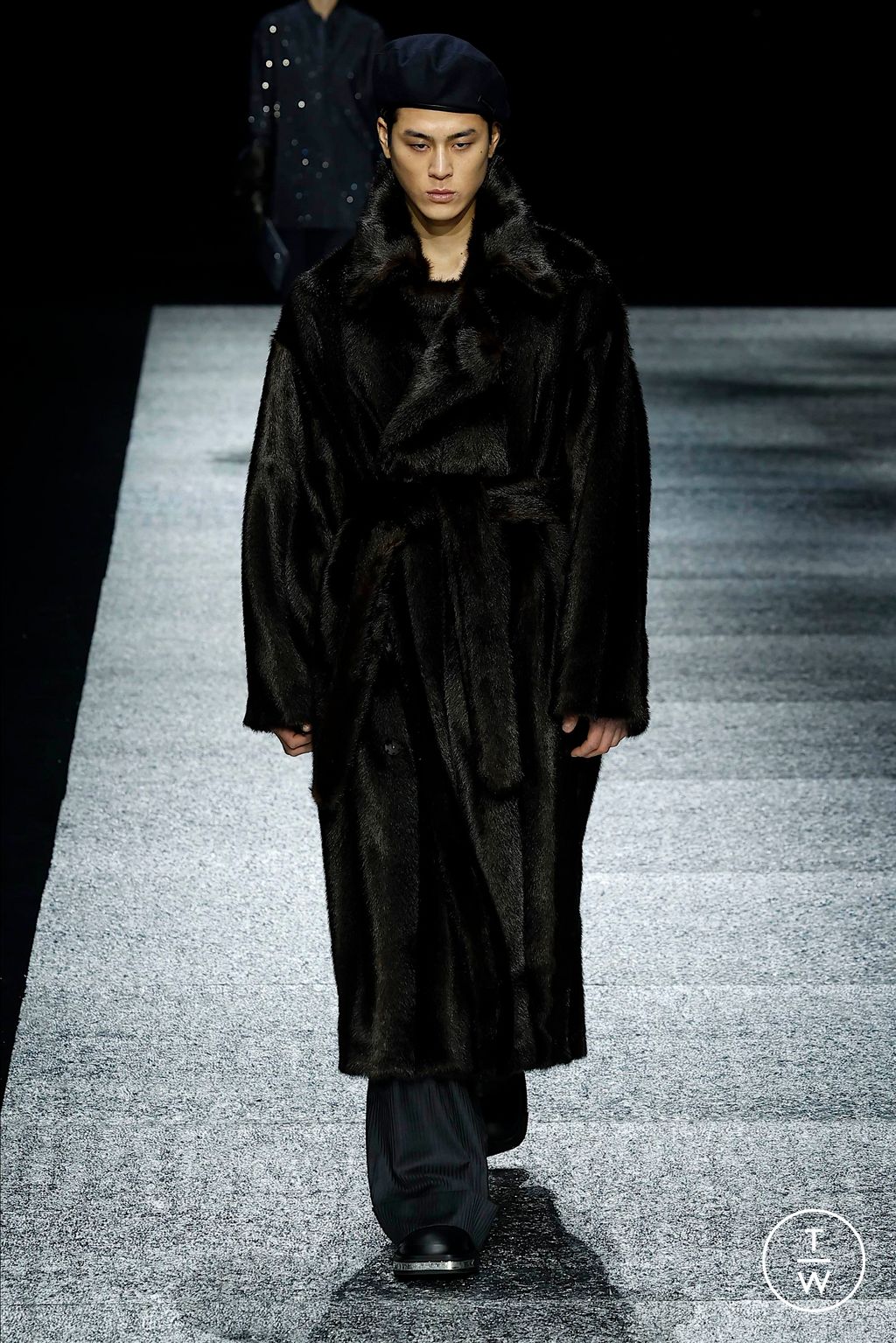 Fashion Week Milan Fall/Winter 2024 look 96 from the Emporio Armani collection 男装