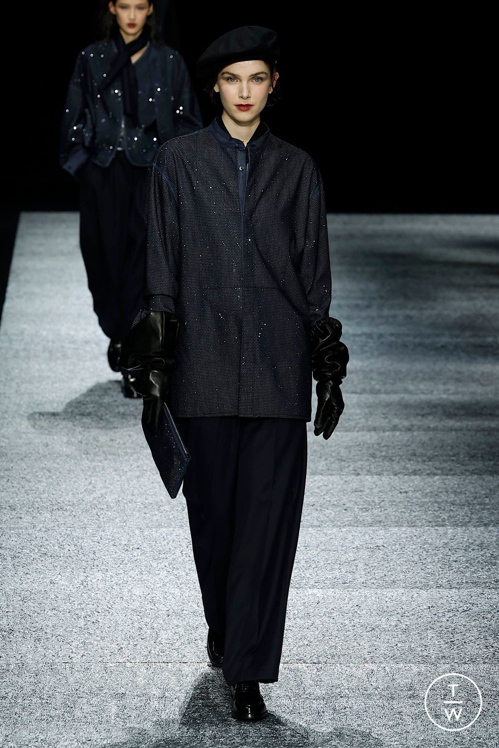Fashion Week Milan Fall/Winter 2024 look 97 from the Emporio Armani collection 男装