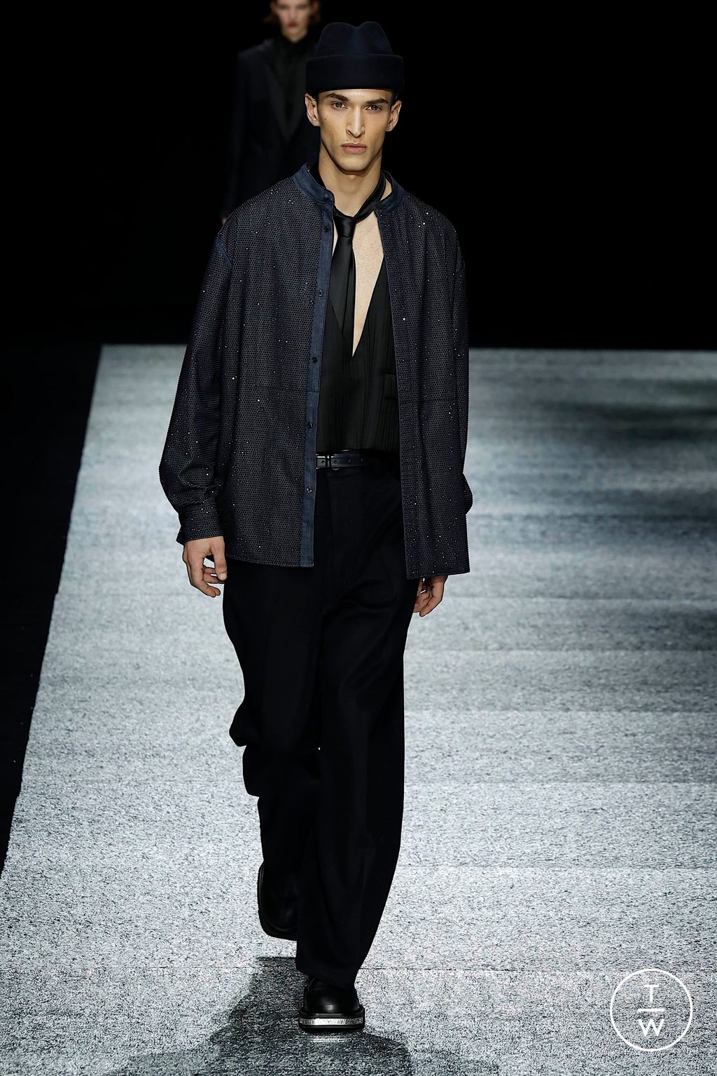 Fashion Week Milan Fall/Winter 2024 look 101 from the Emporio Armani collection menswear