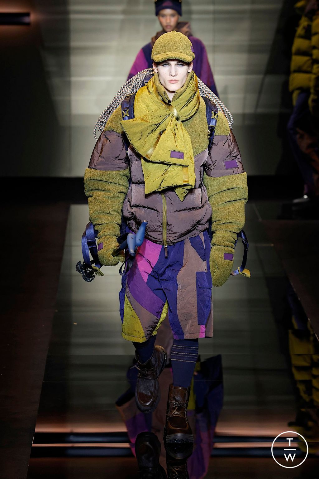 Fashion Week Milan Fall/Winter 2025 look 1 from the Emporio Armani collection menswear