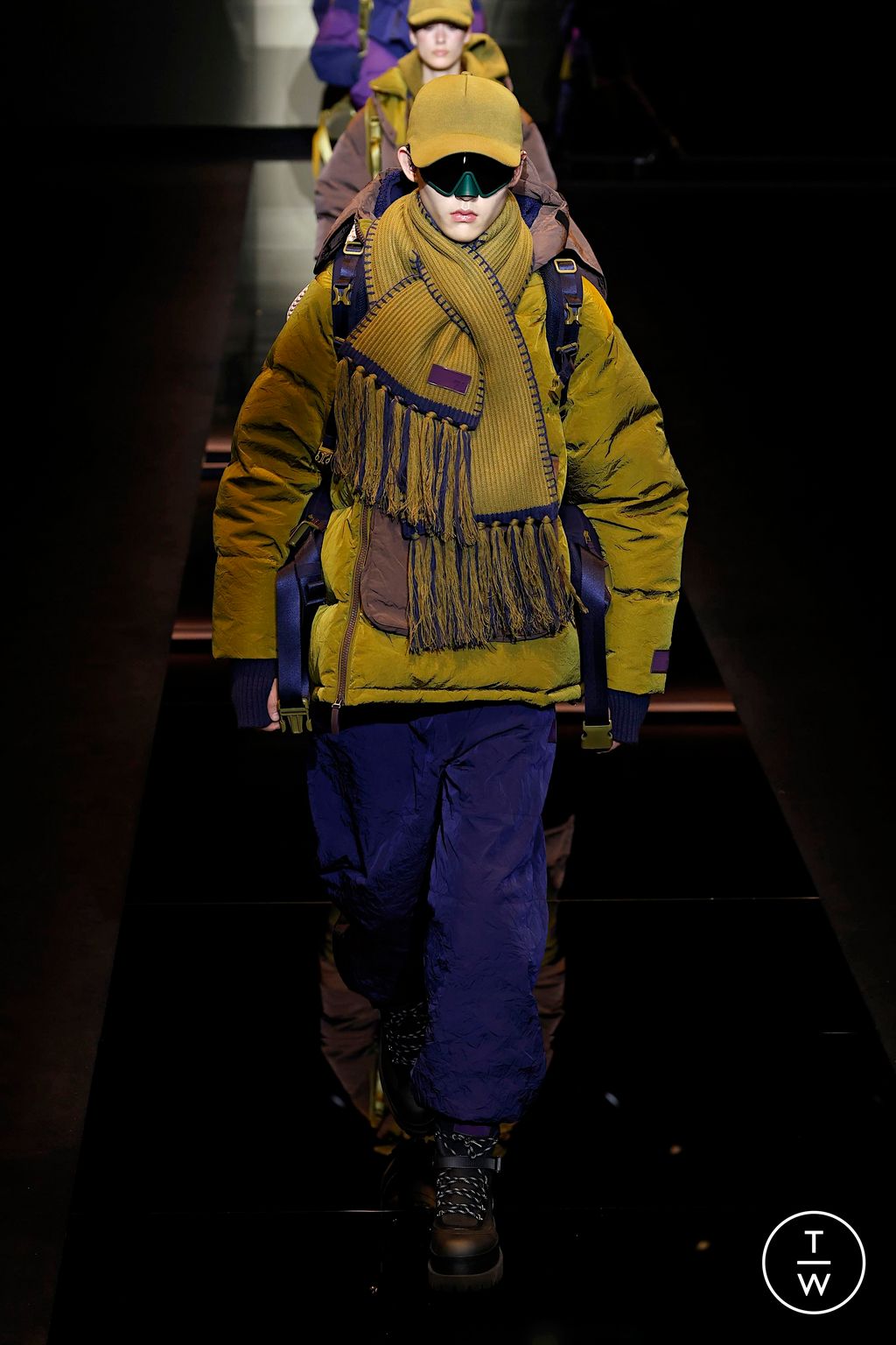 Fashion Week Milan Fall/Winter 2025 look 5 from the Emporio Armani collection menswear