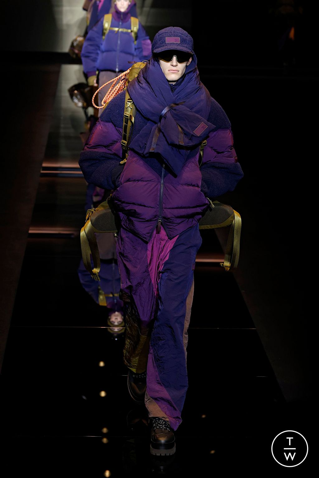 Fashion Week Milan Fall/Winter 2025 look 7 from the Emporio Armani collection menswear