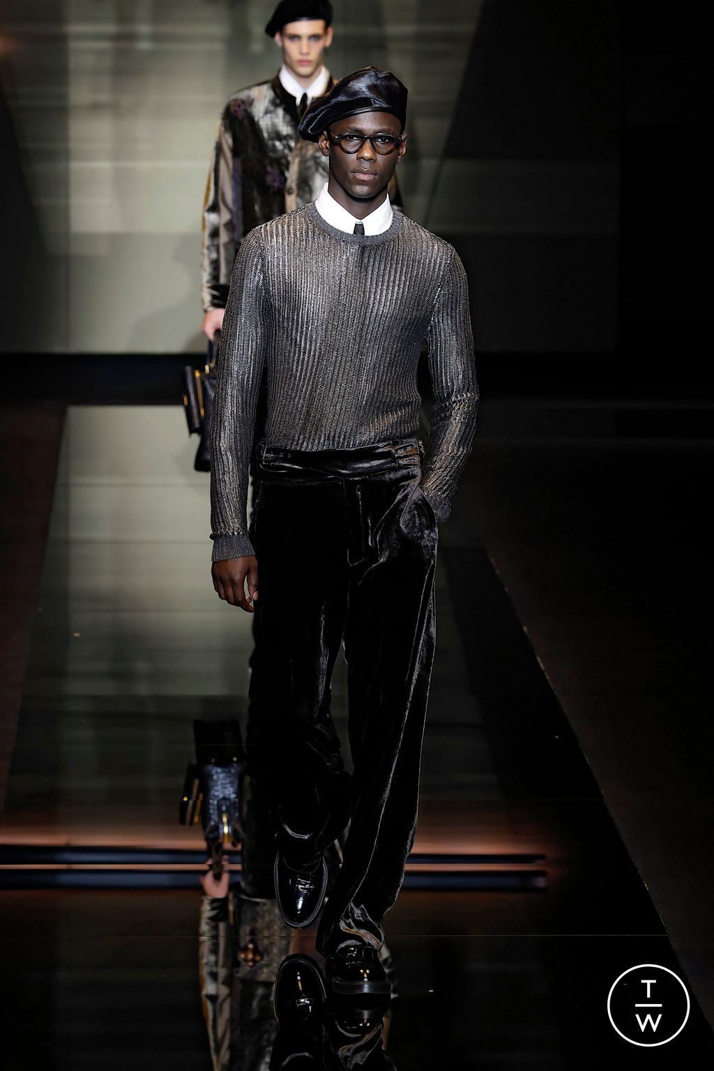 Fashion Week Milan Fall/Winter 2025 look 17 from the Emporio Armani collection menswear