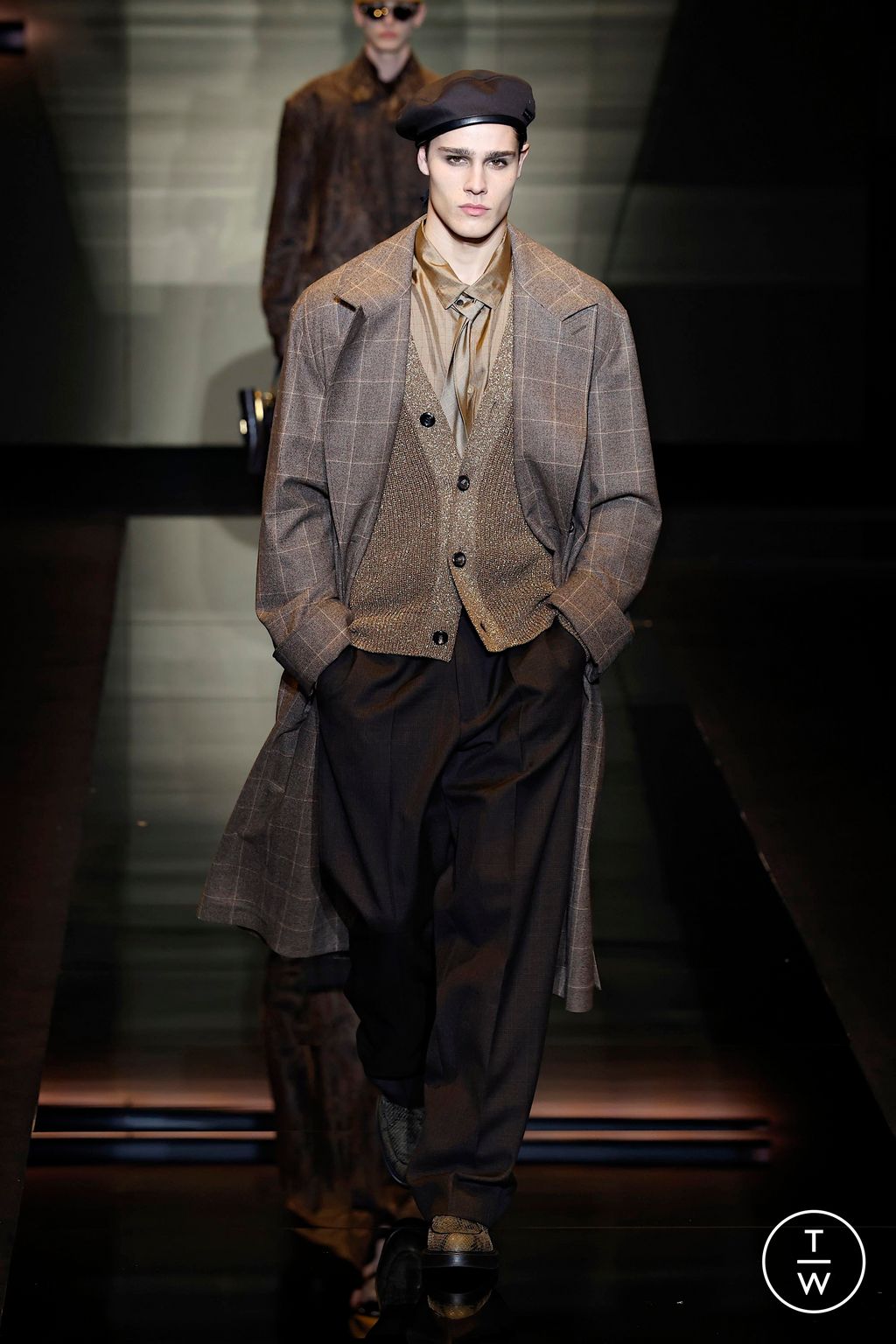 Fashion Week Milan Fall/Winter 2025 look 25 from the Emporio Armani collection menswear