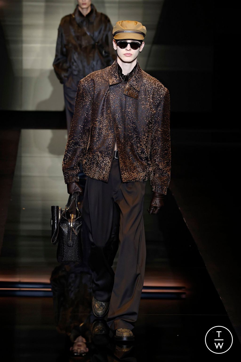 Fashion Week Milan Fall/Winter 2025 look 26 from the Emporio Armani collection menswear