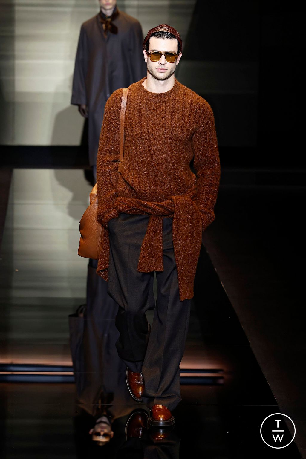 Fashion Week Milan Fall/Winter 2025 look 30 from the Emporio Armani collection menswear