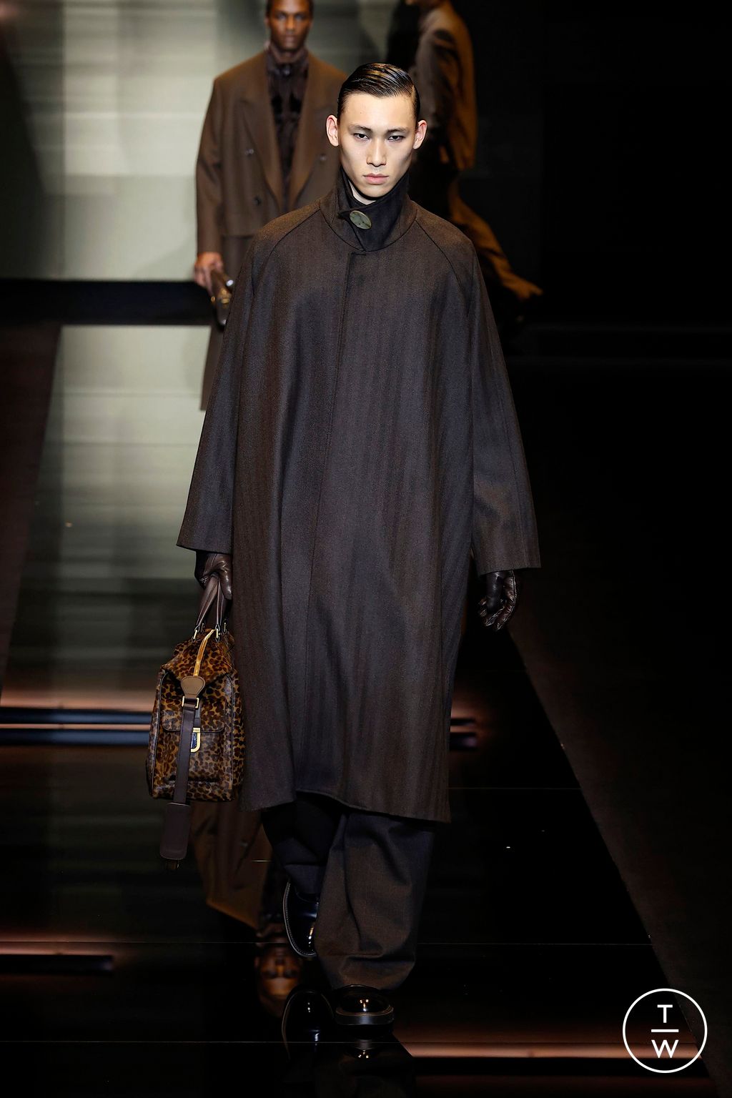 Fashion Week Milan Fall/Winter 2025 look 32 from the Emporio Armani collection menswear
