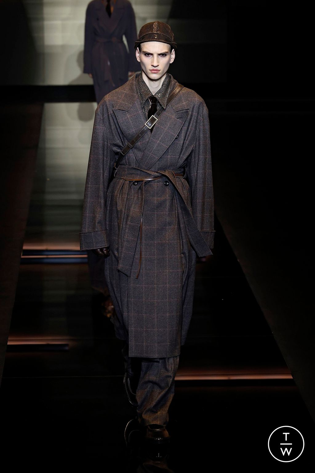 Fashion Week Milan Fall/Winter 2025 look 36 de la collection Emporio Armani menswear