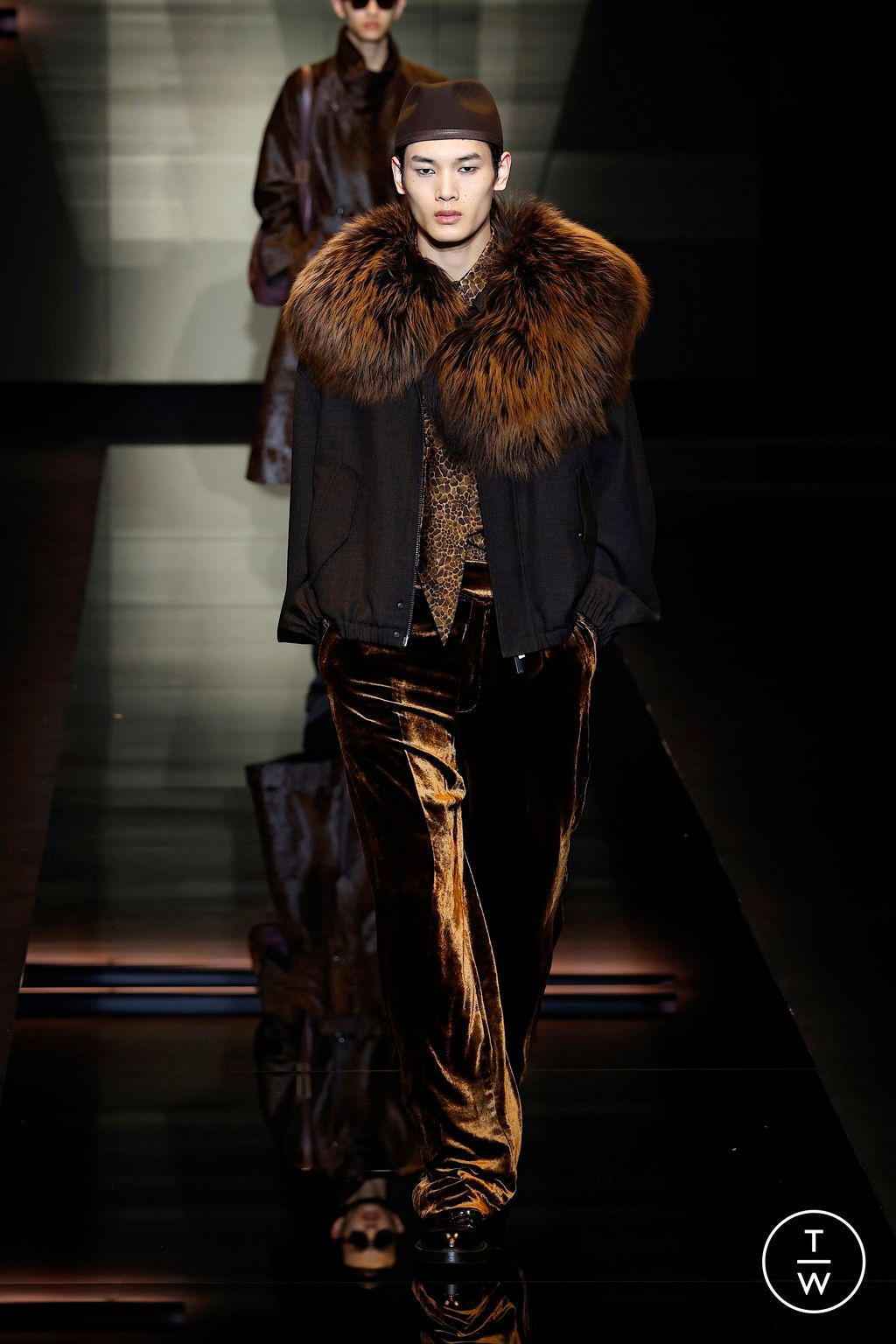 Fashion Week Milan Fall/Winter 2025 look 38 from the Emporio Armani collection menswear