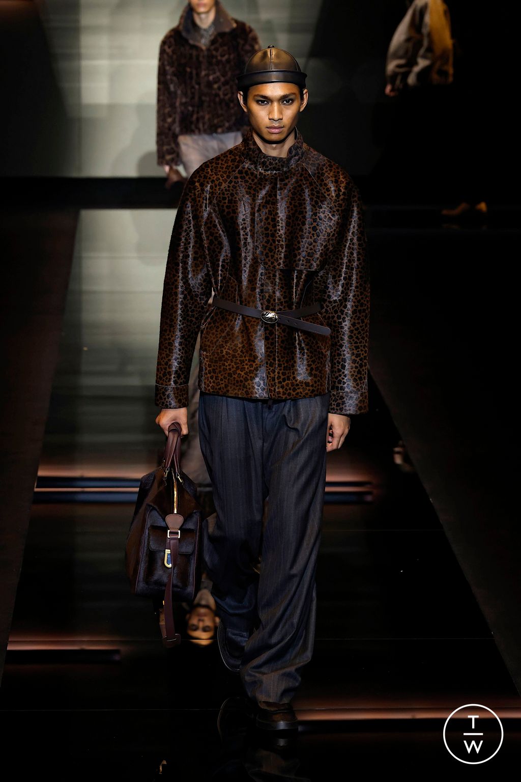 Fashion Week Milan Fall/Winter 2025 look 40 from the Emporio Armani collection 男装