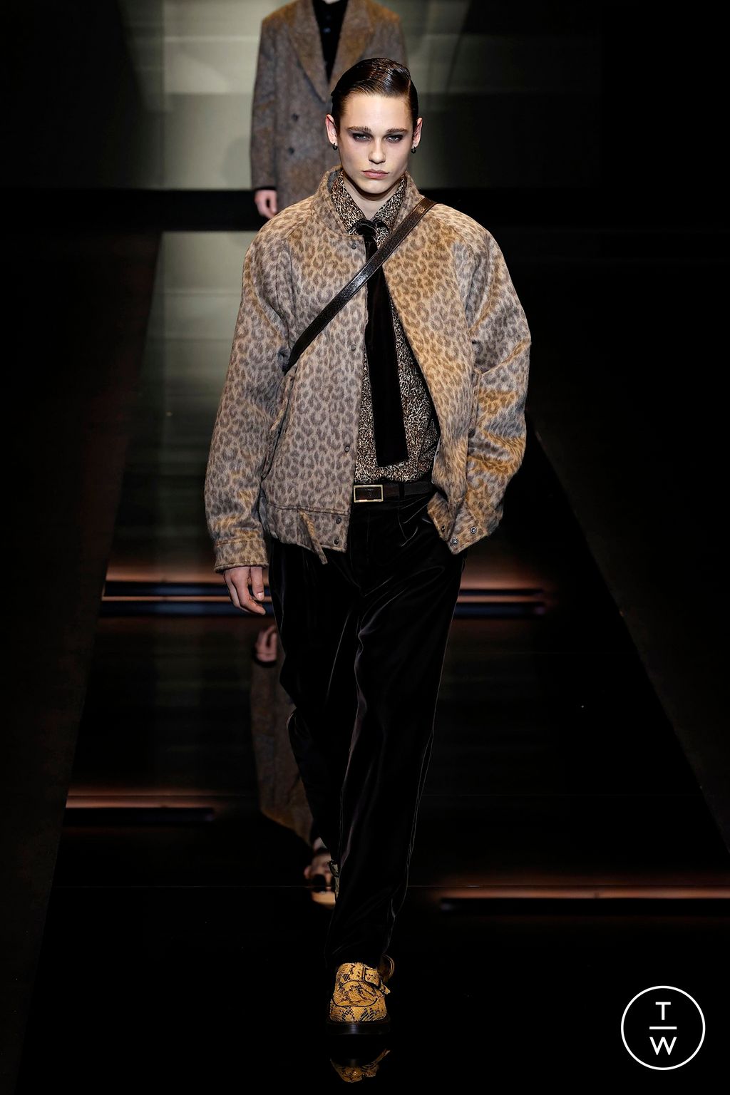 Fashion Week Milan Fall/Winter 2025 look 42 from the Emporio Armani collection menswear