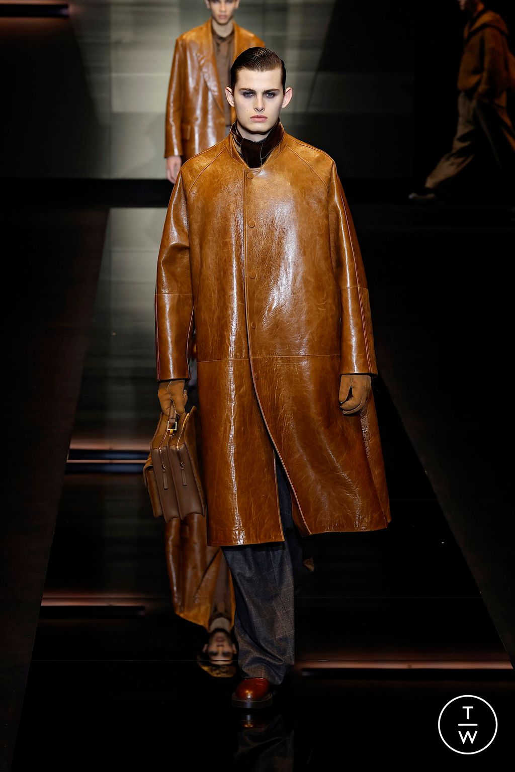 Fashion Week Milan Fall/Winter 2025 look 47 from the Emporio Armani collection menswear