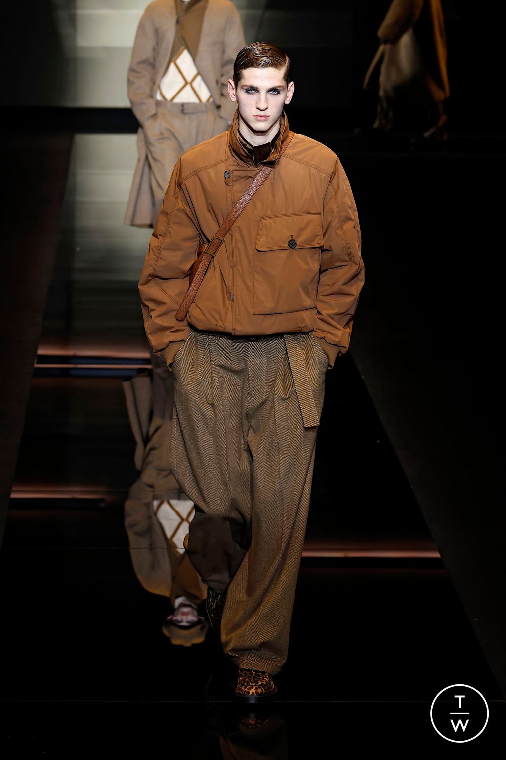 Fashion Week Milan Fall/Winter 2025 look 51 from the Emporio Armani collection menswear