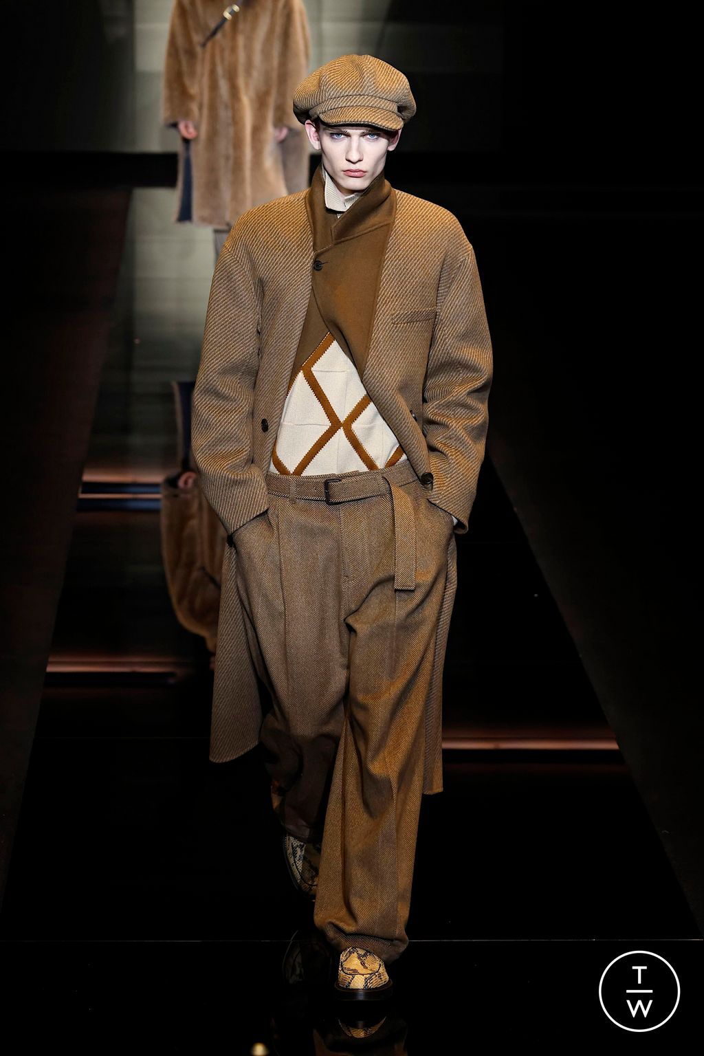 Fashion Week Milan Fall/Winter 2025 look 52 from the Emporio Armani collection menswear