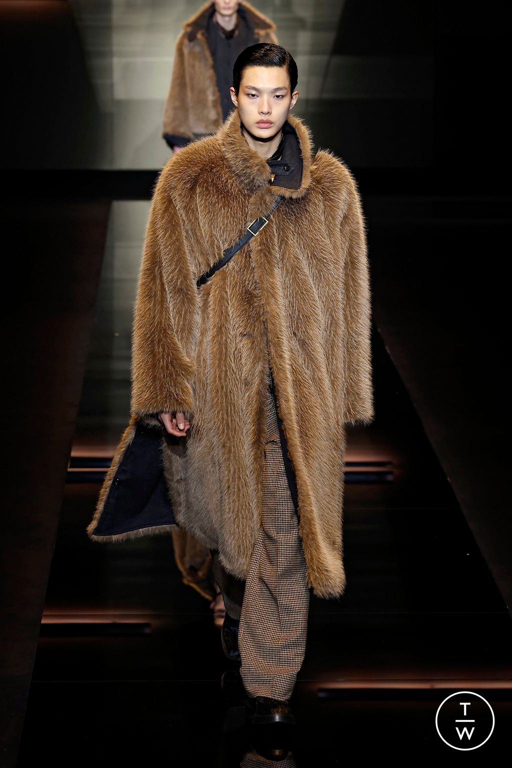 Fashion Week Milan Fall/Winter 2025 look 53 from the Emporio Armani collection 男装