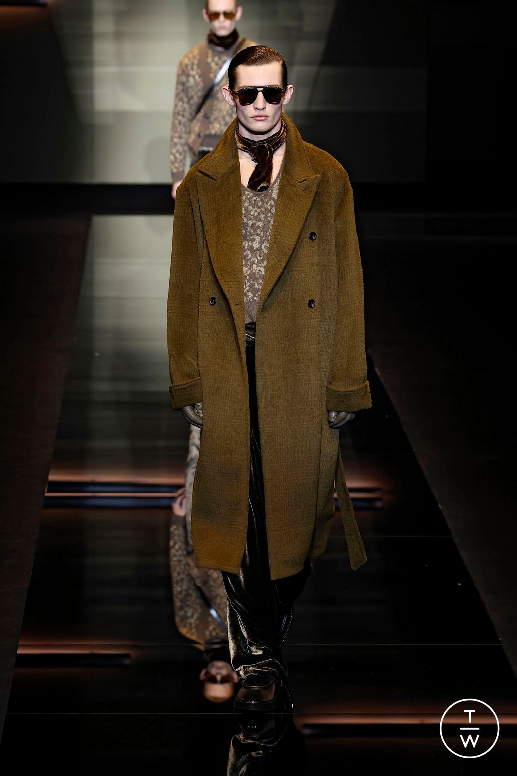 Fashion Week Milan Fall/Winter 2025 look 57 from the Emporio Armani collection menswear
