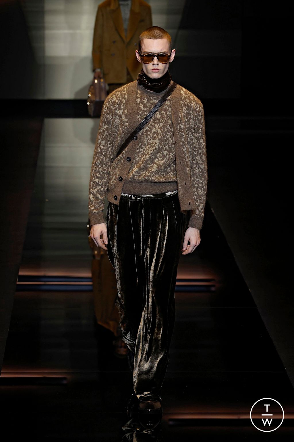 Fashion Week Milan Fall/Winter 2025 look 58 from the Emporio Armani collection 男装