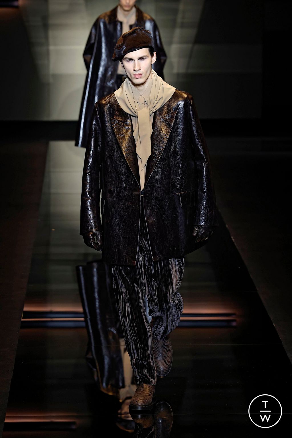 Fashion Week Milan Fall/Winter 2025 look 69 from the Emporio Armani collection menswear