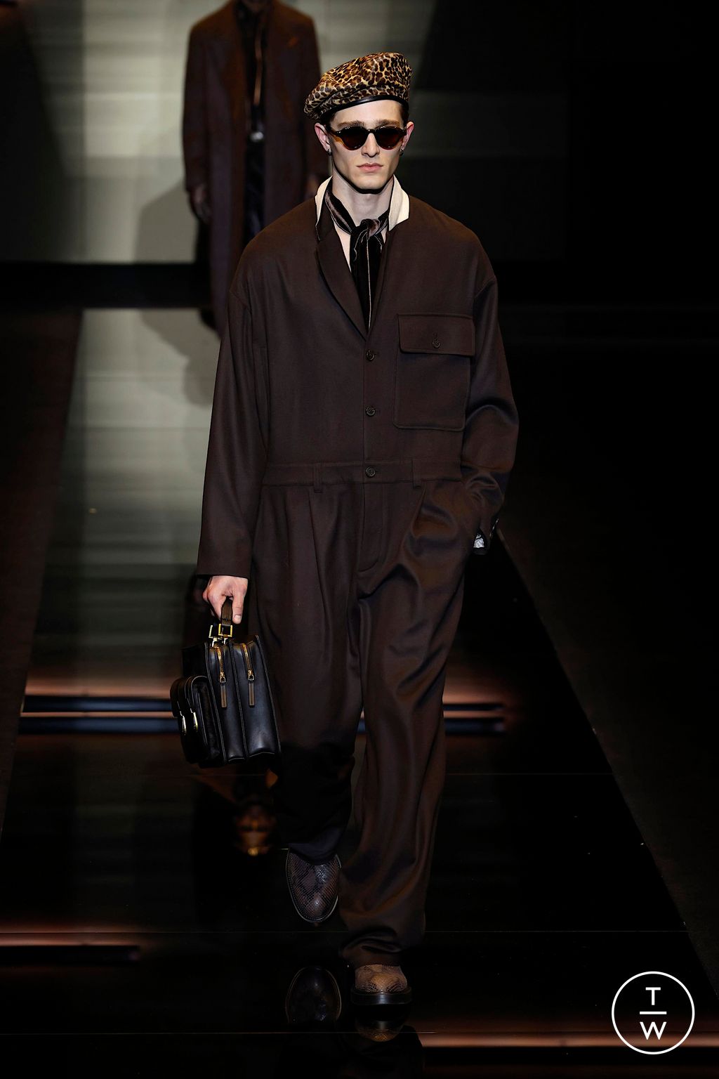 Fashion Week Milan Fall/Winter 2025 look 79 from the Emporio Armani collection menswear