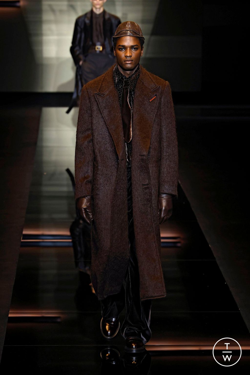 Fashion Week Milan Fall/Winter 2025 look 80 from the Emporio Armani collection menswear