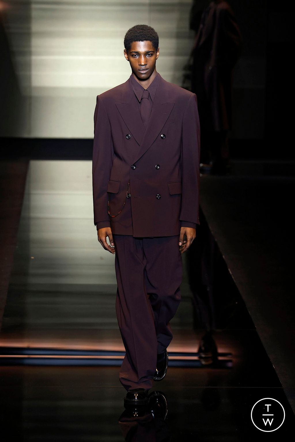 Fashion Week Milan Fall/Winter 2025 look 83 from the Emporio Armani collection menswear