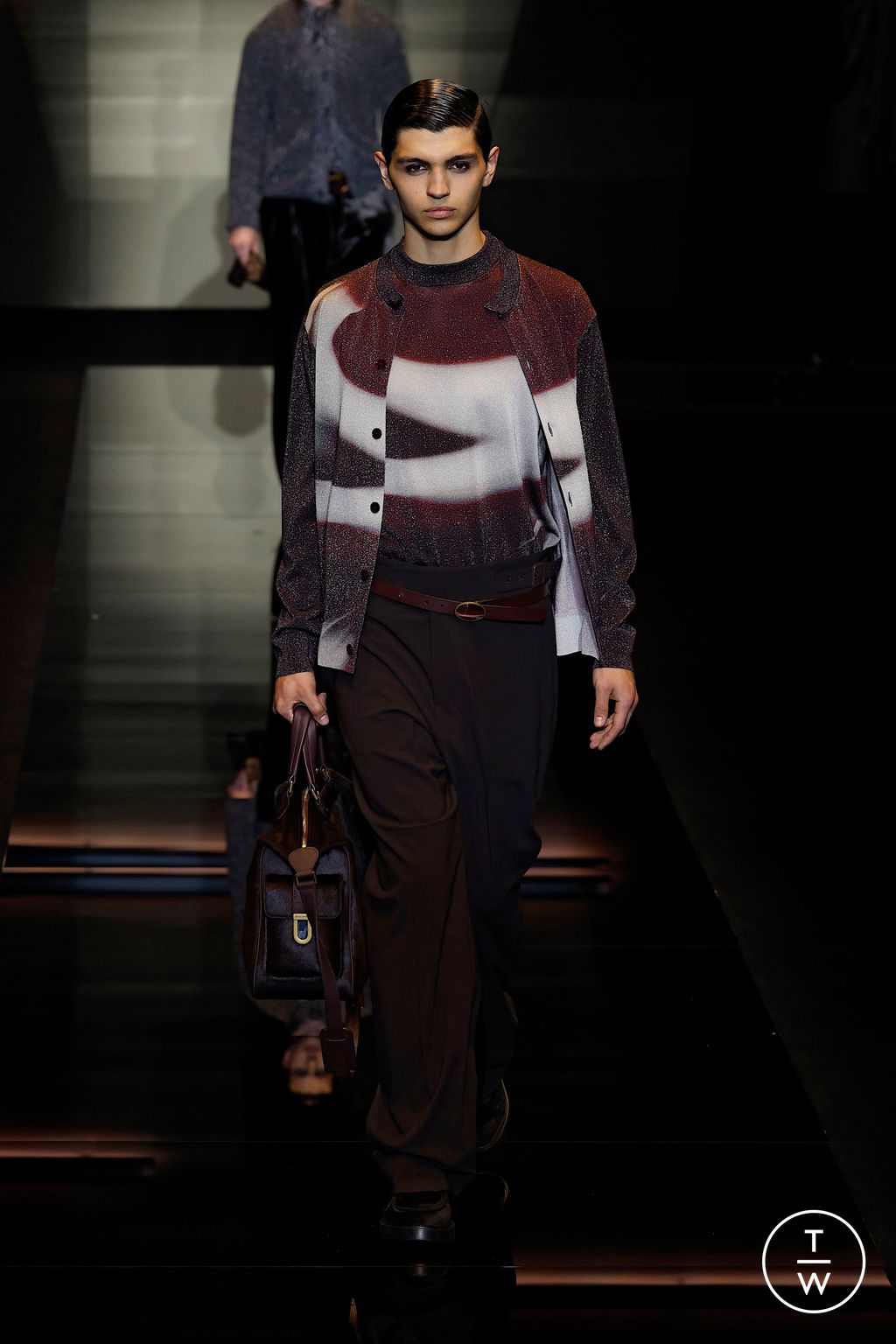 Fashion Week Milan Fall/Winter 2025 look 86 from the Emporio Armani collection menswear