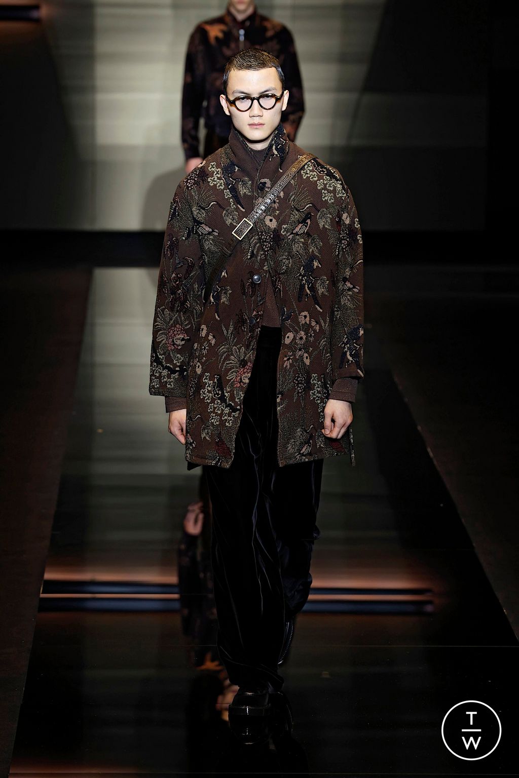 Fashion Week Milan Fall/Winter 2025 look 95 from the Emporio Armani collection menswear