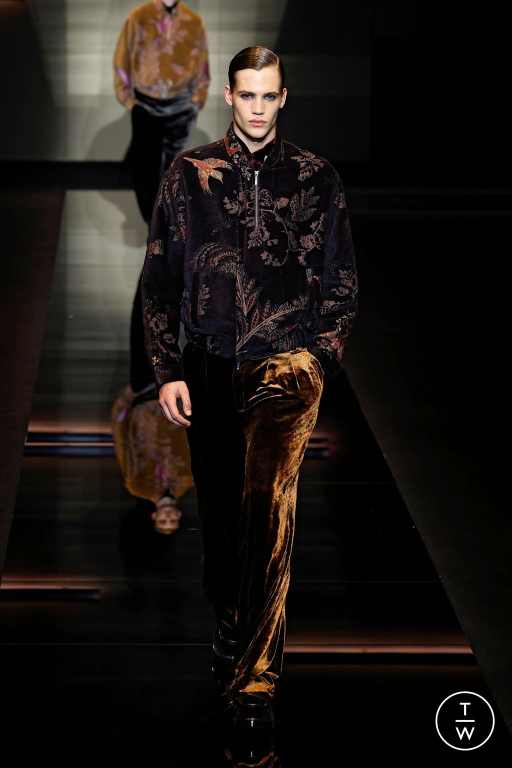 Fashion Week Milan Fall/Winter 2025 look 96 from the Emporio Armani collection menswear