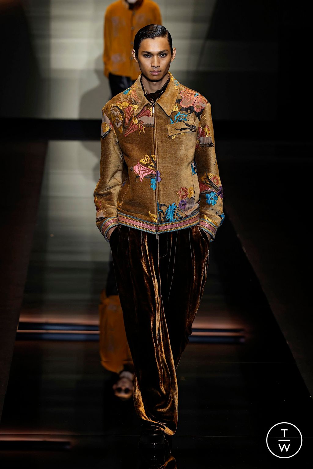 Fashion Week Milan Fall/Winter 2025 look 99 from the Emporio Armani collection menswear