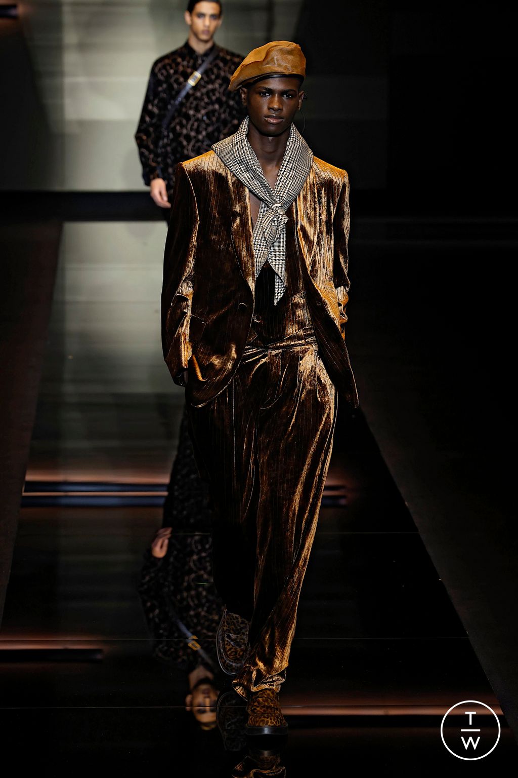 Fashion Week Milan Fall/Winter 2025 look 103 from the Emporio Armani collection menswear