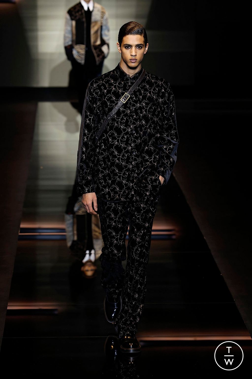 Fashion Week Milan Fall/Winter 2025 look 104 from the Emporio Armani collection 男装