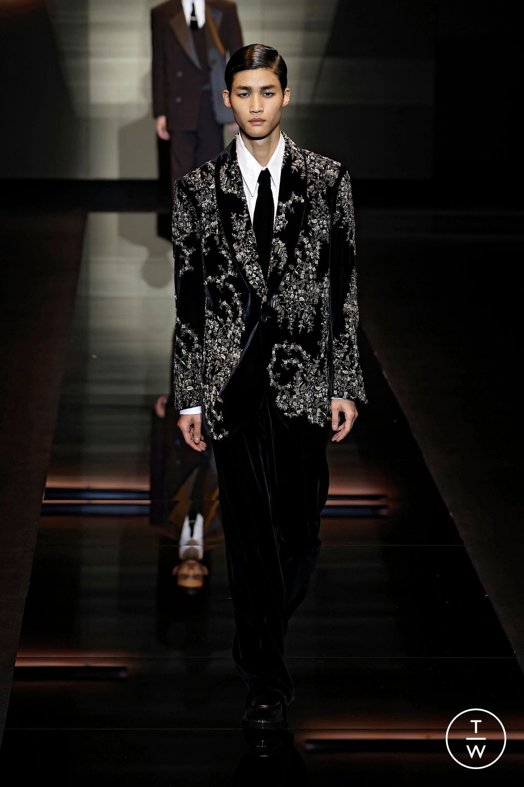 Fashion Week Milan Fall/Winter 2025 look 107 from the Emporio Armani collection menswear