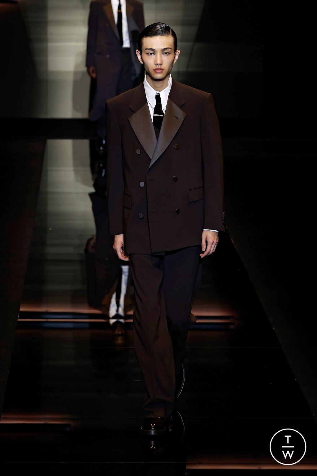 Fashion Week Milan Fall/Winter 2025 look 108 from the Emporio Armani collection menswear