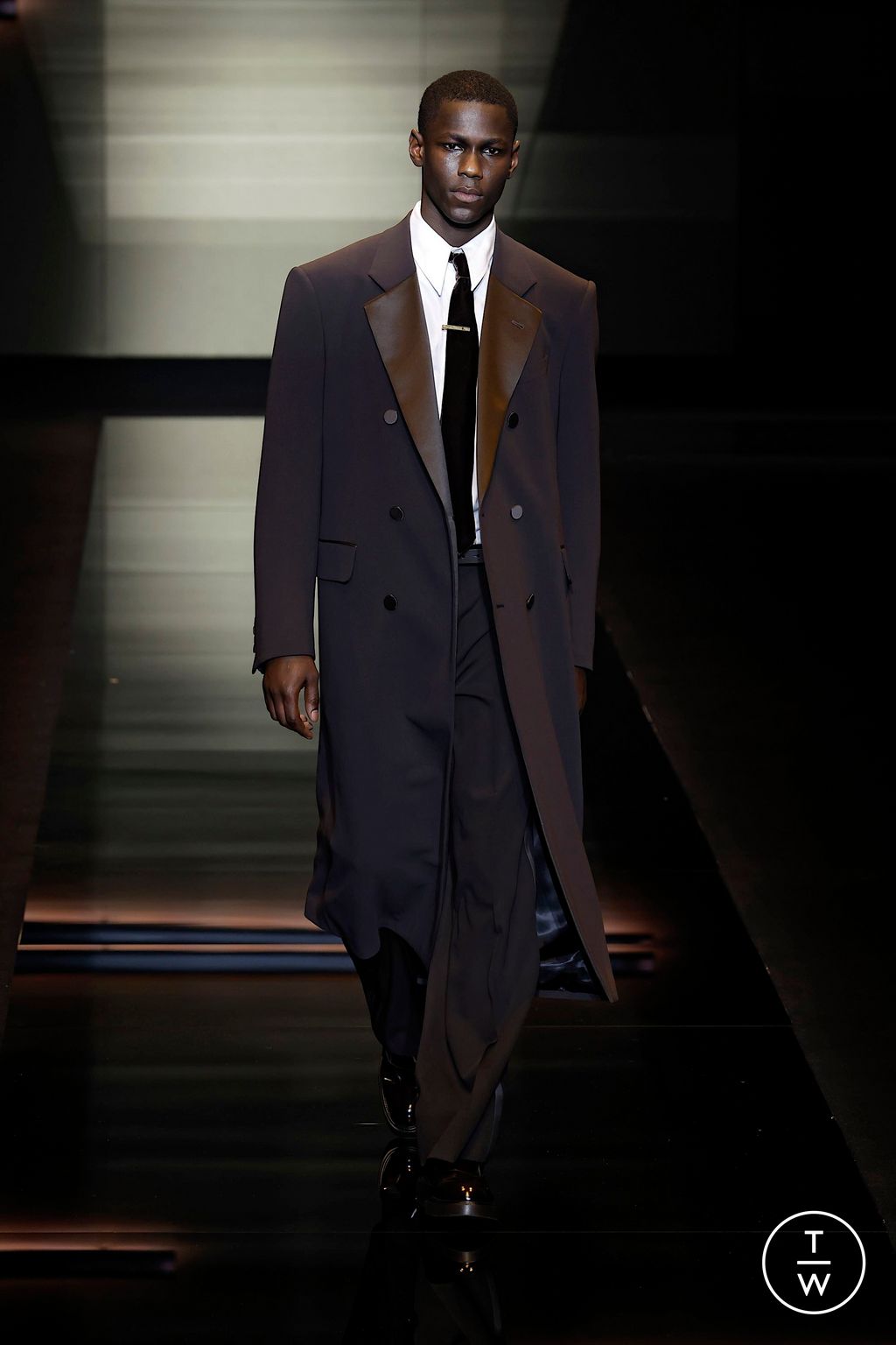 Fashion Week Milan Fall/Winter 2025 look 109 from the Emporio Armani collection menswear