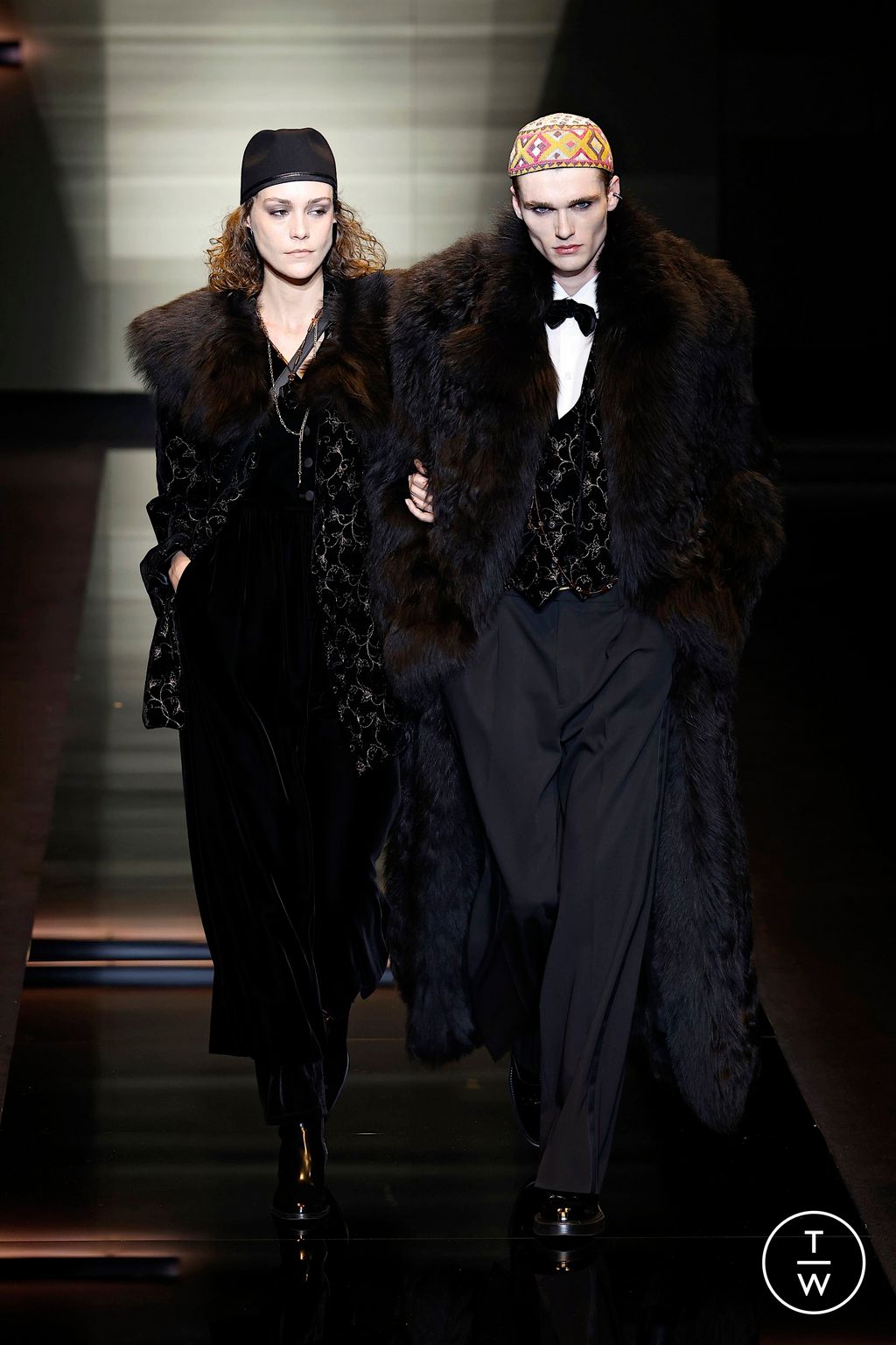 Fashion Week Milan Fall/Winter 2025 look 110 from the Emporio Armani collection menswear