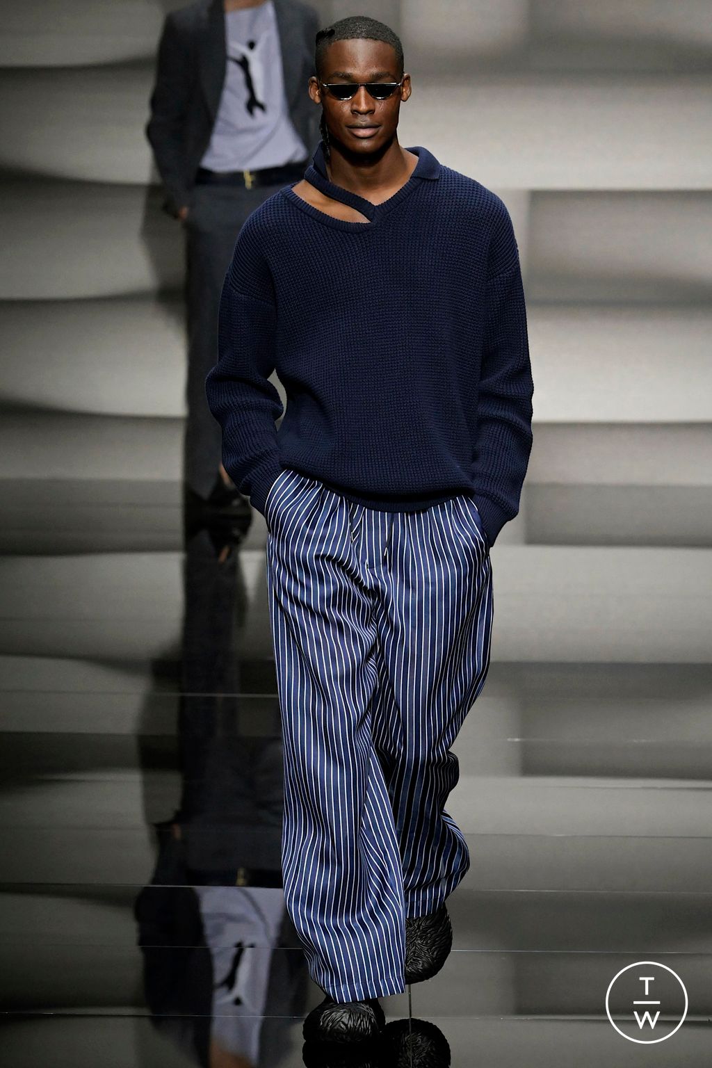 Fashion Week Milan Spring/Summer 2023 look 13 from the Emporio Armani collection menswear