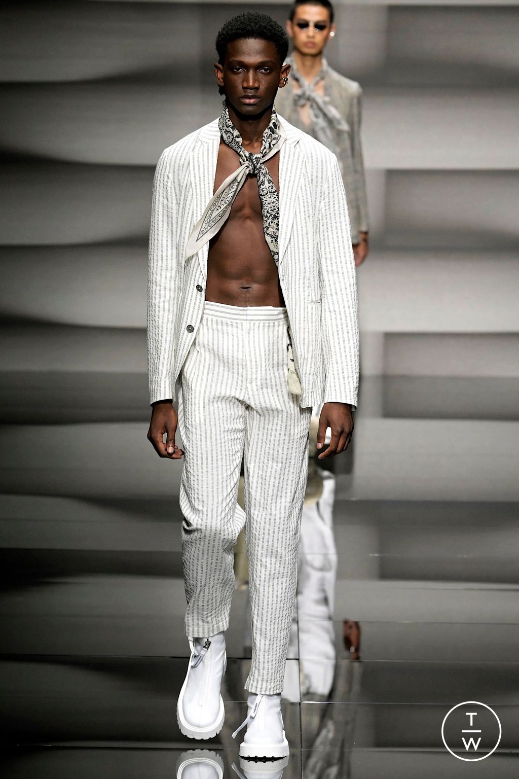 Fashion Week Milan Spring/Summer 2023 look 45 from the Emporio Armani collection menswear