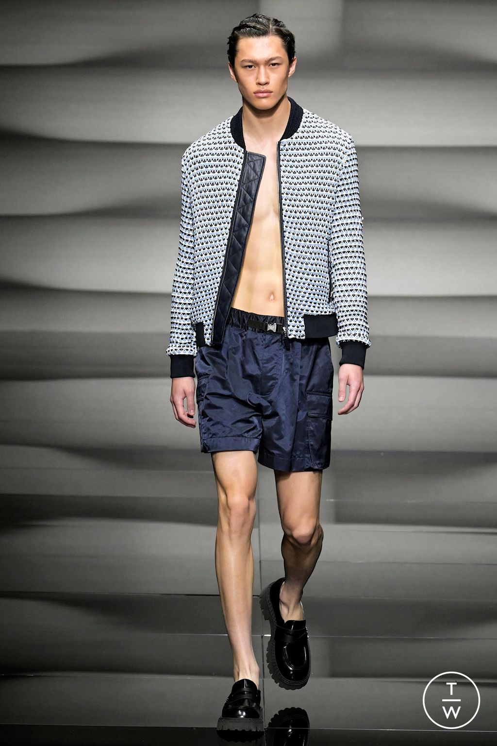 Fashion Week Milan Spring/Summer 2023 look 55 from the Emporio Armani collection menswear