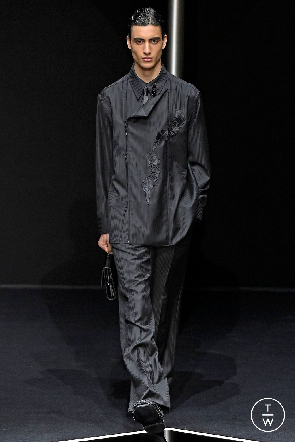 Fashion Week Milan Spring/Summer 2024 look 5 from the Emporio Armani collection menswear